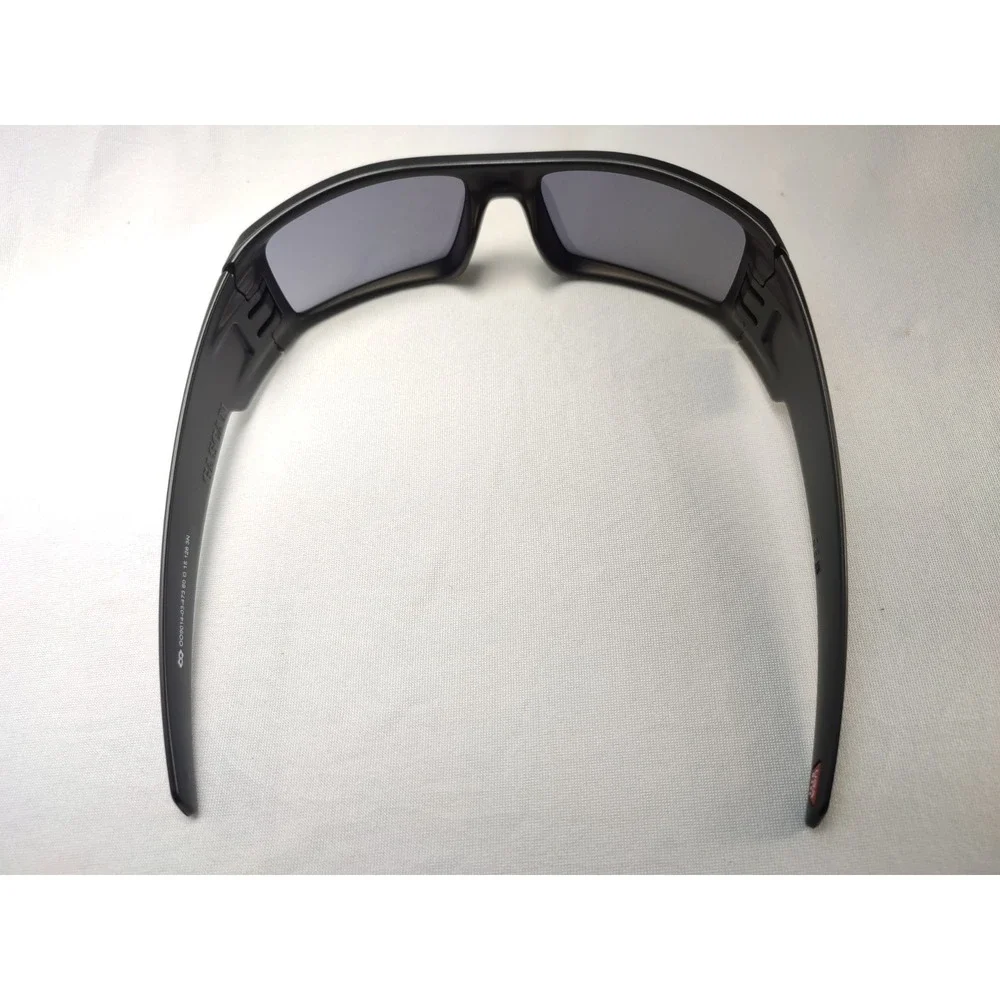 Oakley Gascan OO9014-03-473 Matte Black Grey Sunglasses USA Made Mens Wrap